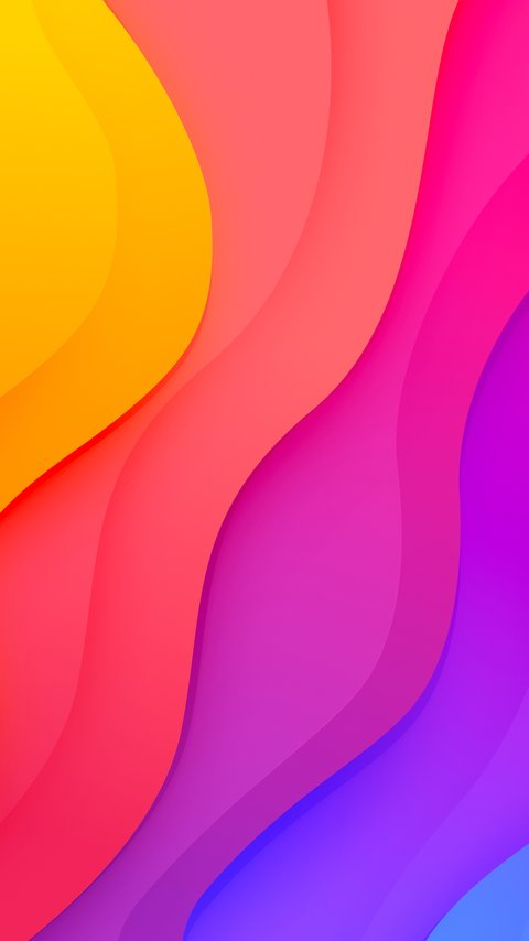 Colored layered waves - Wallpapers for LG/ASUS in 480x854 resolution