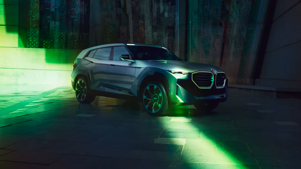 BMW XM Hybrid front view — desktop and phone wallpaper, free download