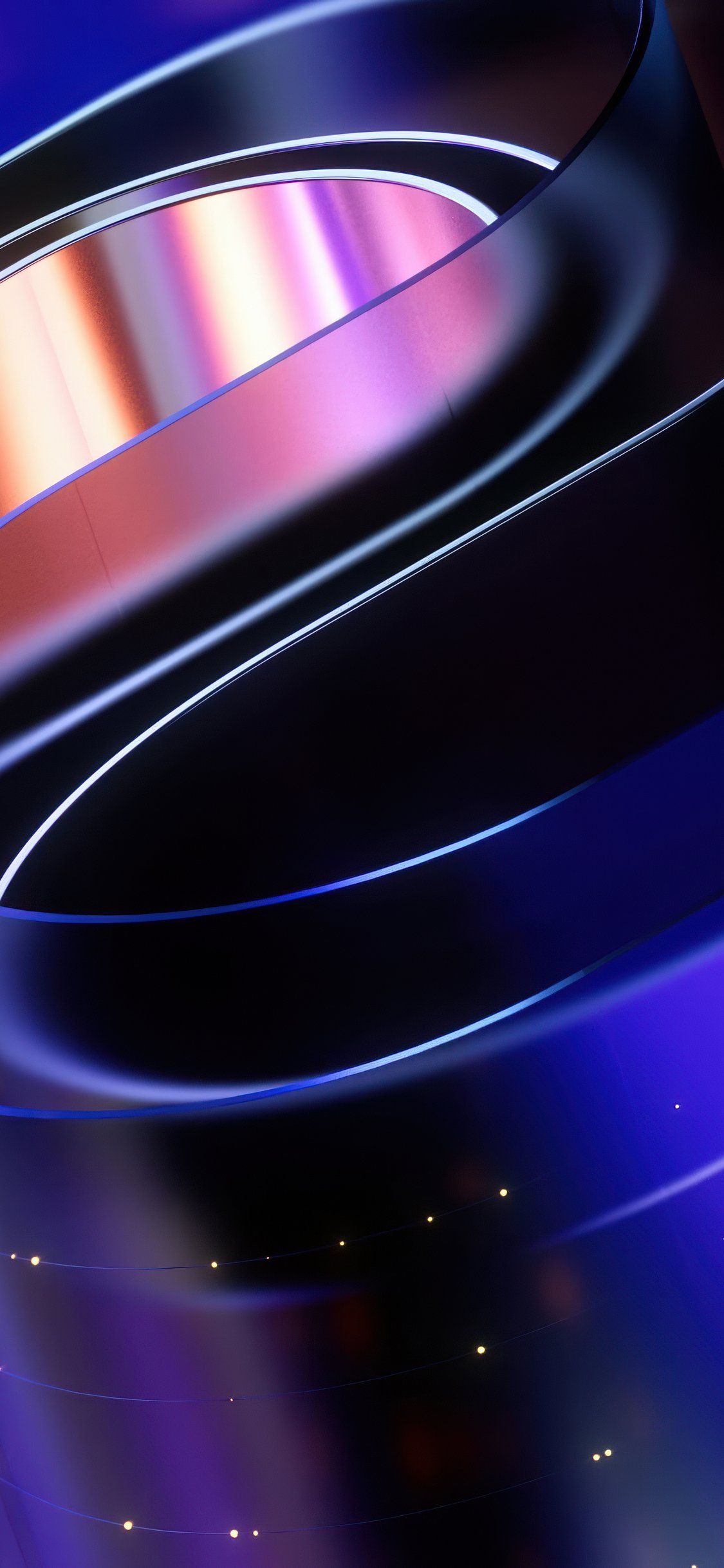 Curved metal plates - Wallpapers for iPhone X/XS/11 Pro in 1125x2436 resolution