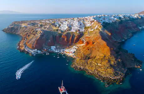 XGA+ wallpapers (1152x864): island, sea, Santorini, Greece