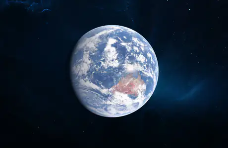 Wallpapers for Samsung Galaxy Tab S9 FE+/Tab S11, Xiaomi Pad 5, Redmi Pad 2 Pro, POCO Pad (2560x2560): Earth, continents, orbit, clouds