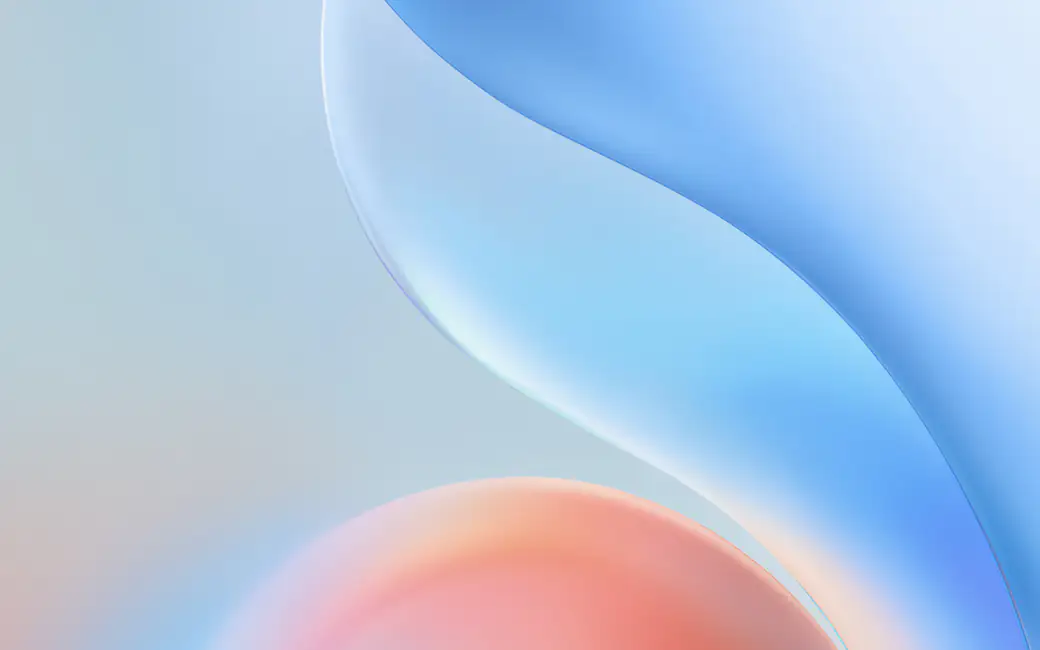 Smooth blue lines — desktop and phone wallpaper, free download