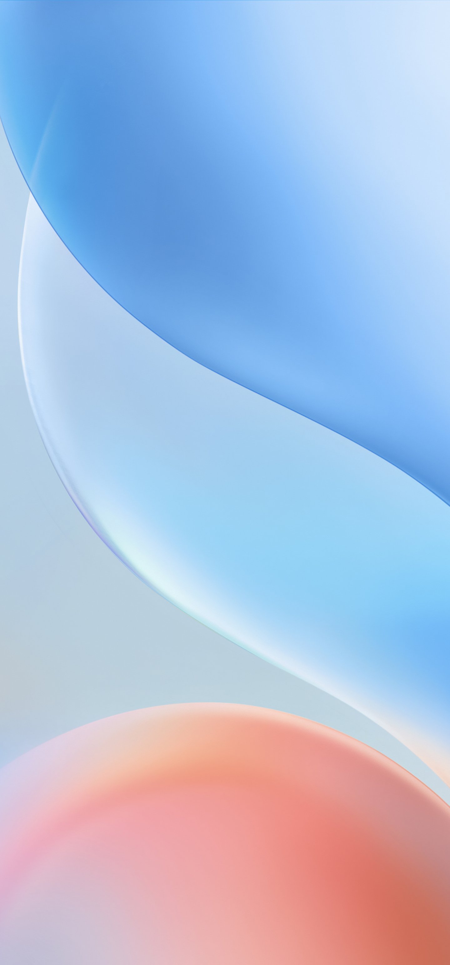 Smooth blue lines - Wallpapers for Samsung Galaxy S22 Ultra/S23 Ultra in 1440x3088 resolution