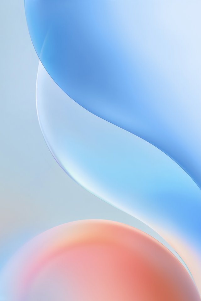 Smooth blue lines - Wallpapers for iPhone 4/4S in 640x960 resolution