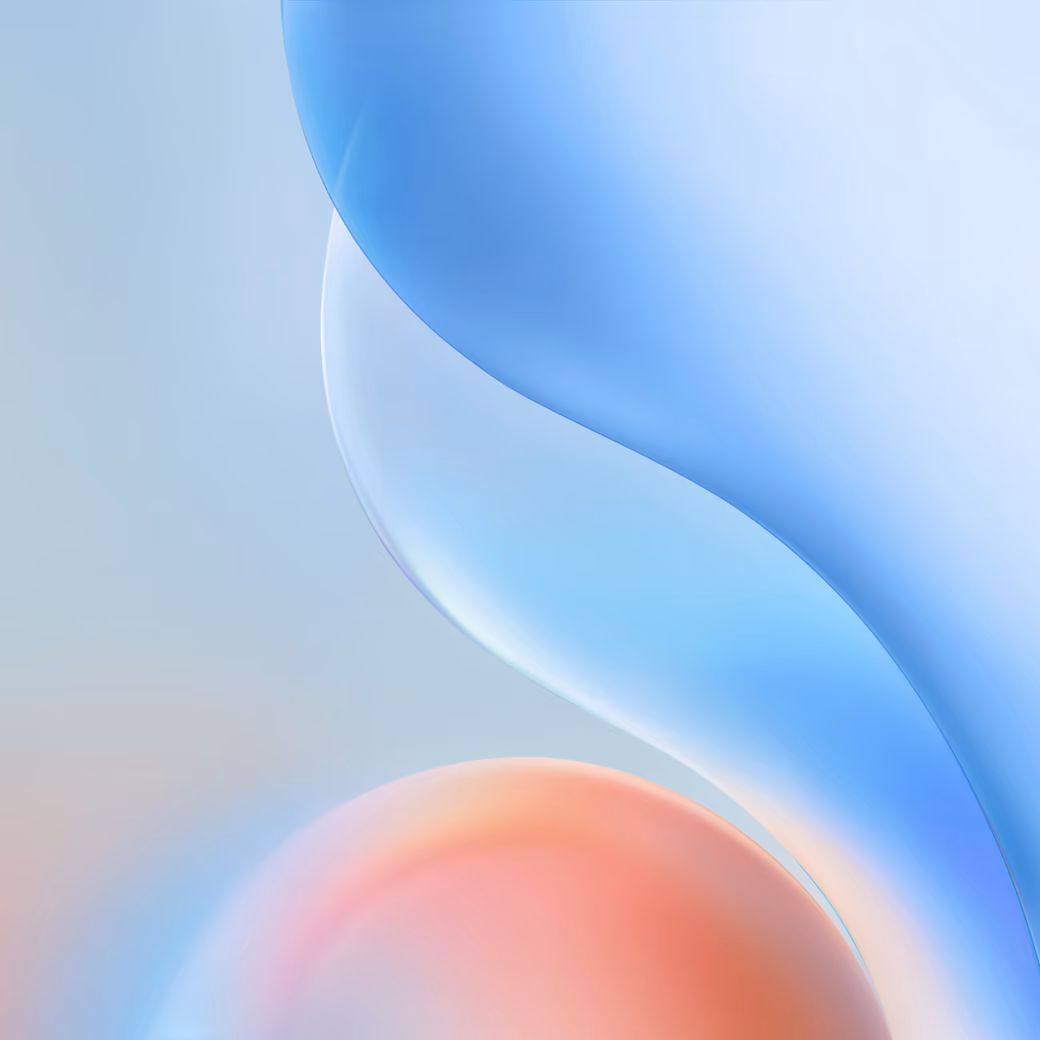 Smooth blue lines - Wallpapers for iPad Pro 12.9″ in 2732x2732 resolution