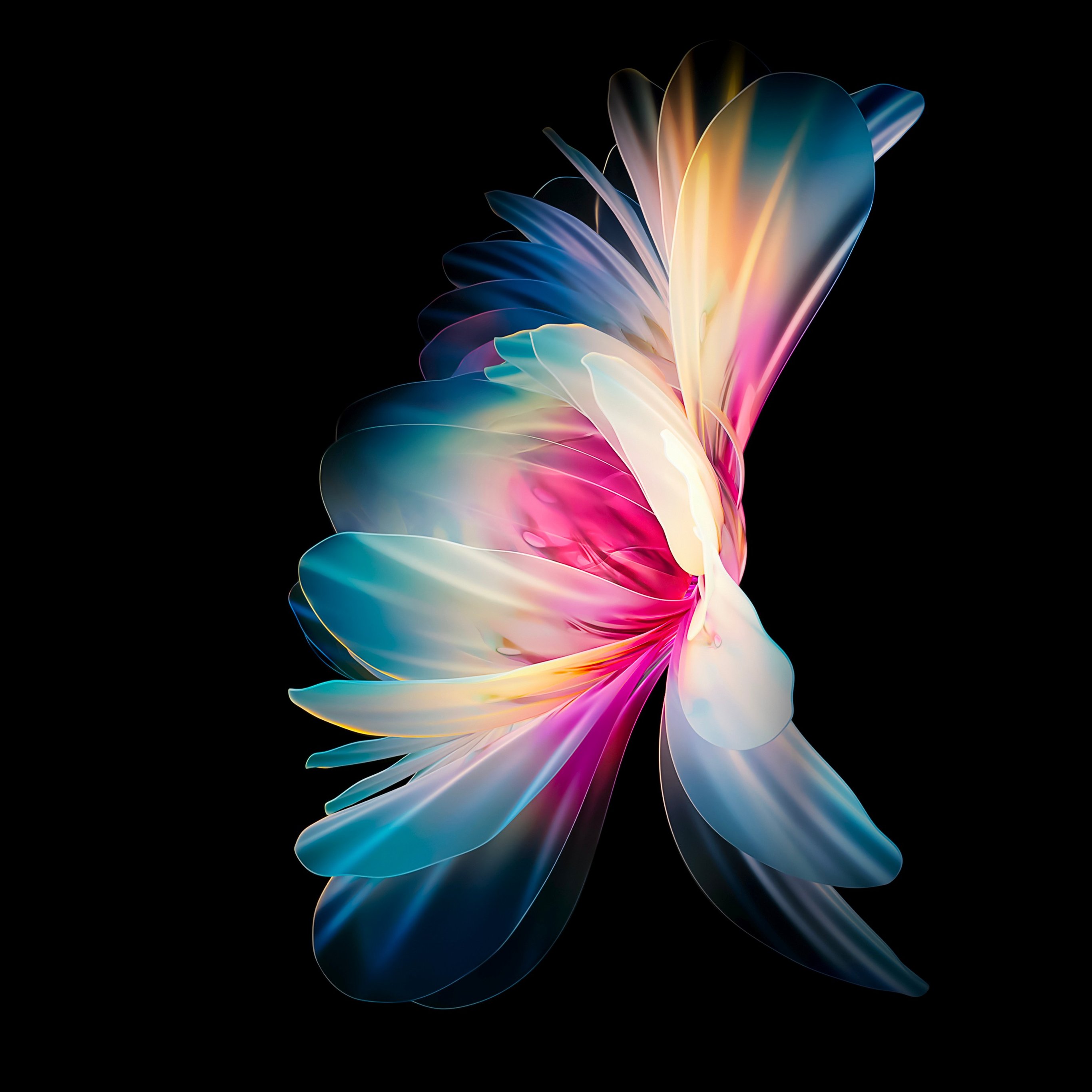 Colorful Abstract Light Flower Shape - Wallpapers for iPad Pro 12.9″ in 2732x2732 resolution