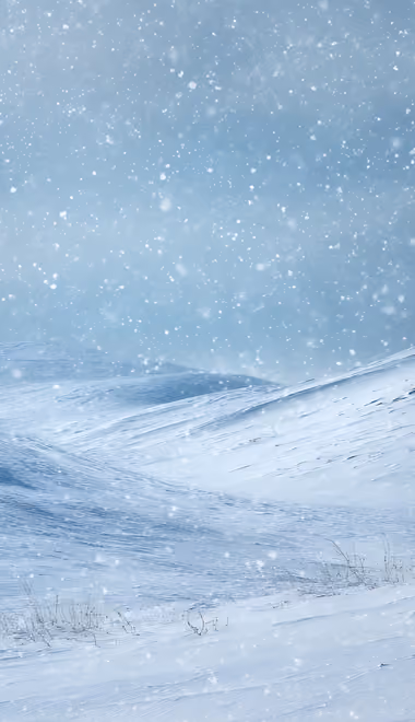 Nature wallpapers: snowfall, hills, winter, snowflakes