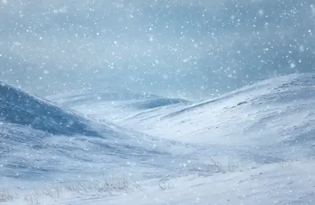 Nature wallpapers: snowfall, hills, winter, snowflakes