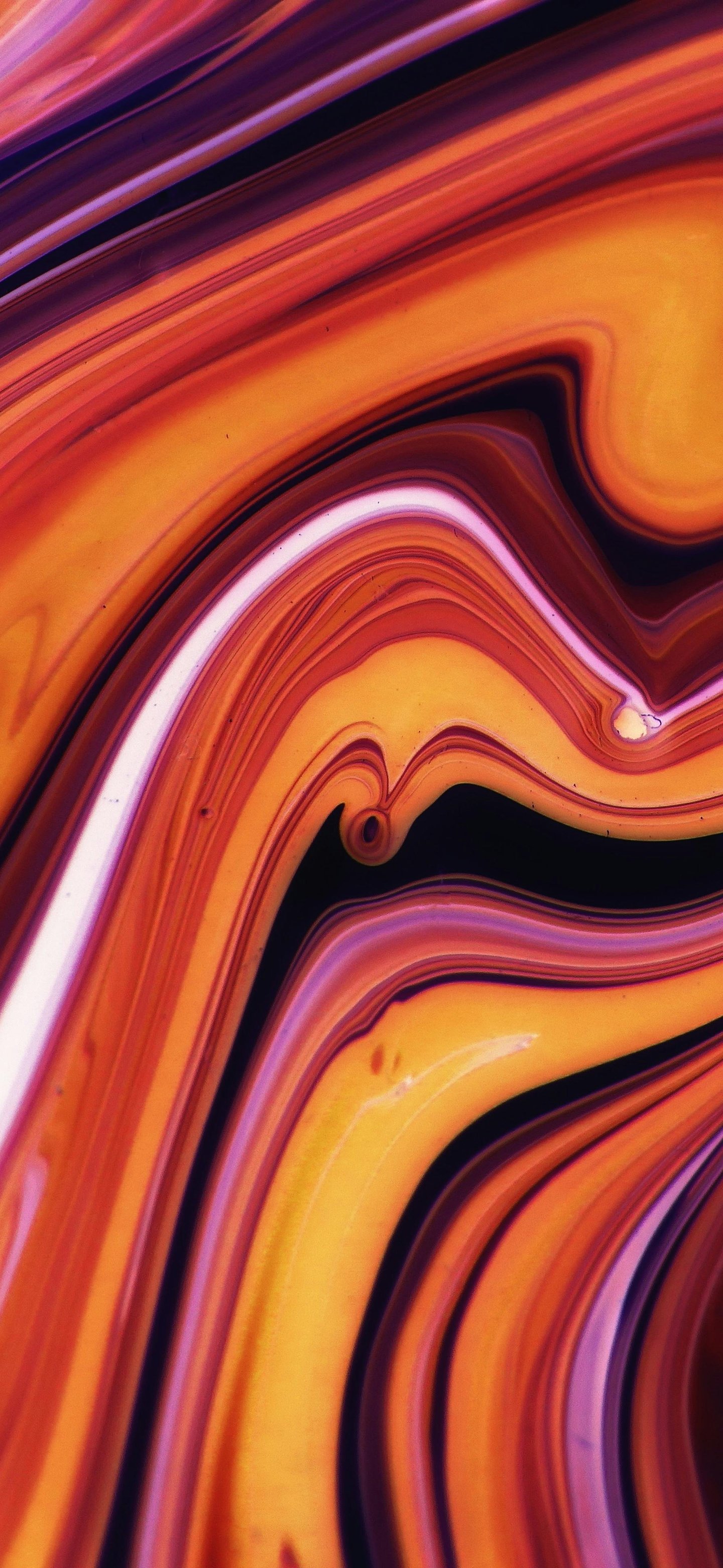 Abstract orange-purple lava - Wallpapers for Samsung Galaxy S24/S24 Ultra/S25 Ultra/S25+/S26 Ultra in 1440x3120 resolution