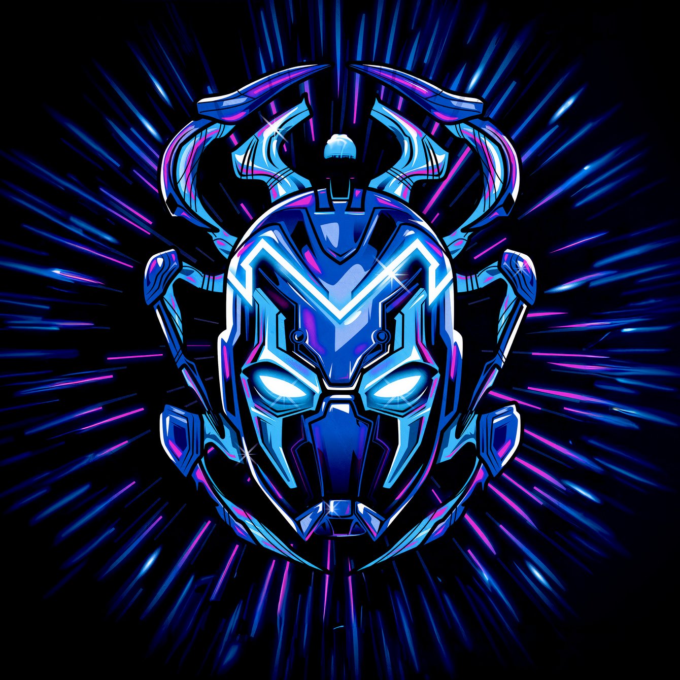 Blue Beetle logo from DC Comics - Wallpapers for Samsung Galaxy Tab in 1340x1340 resolution