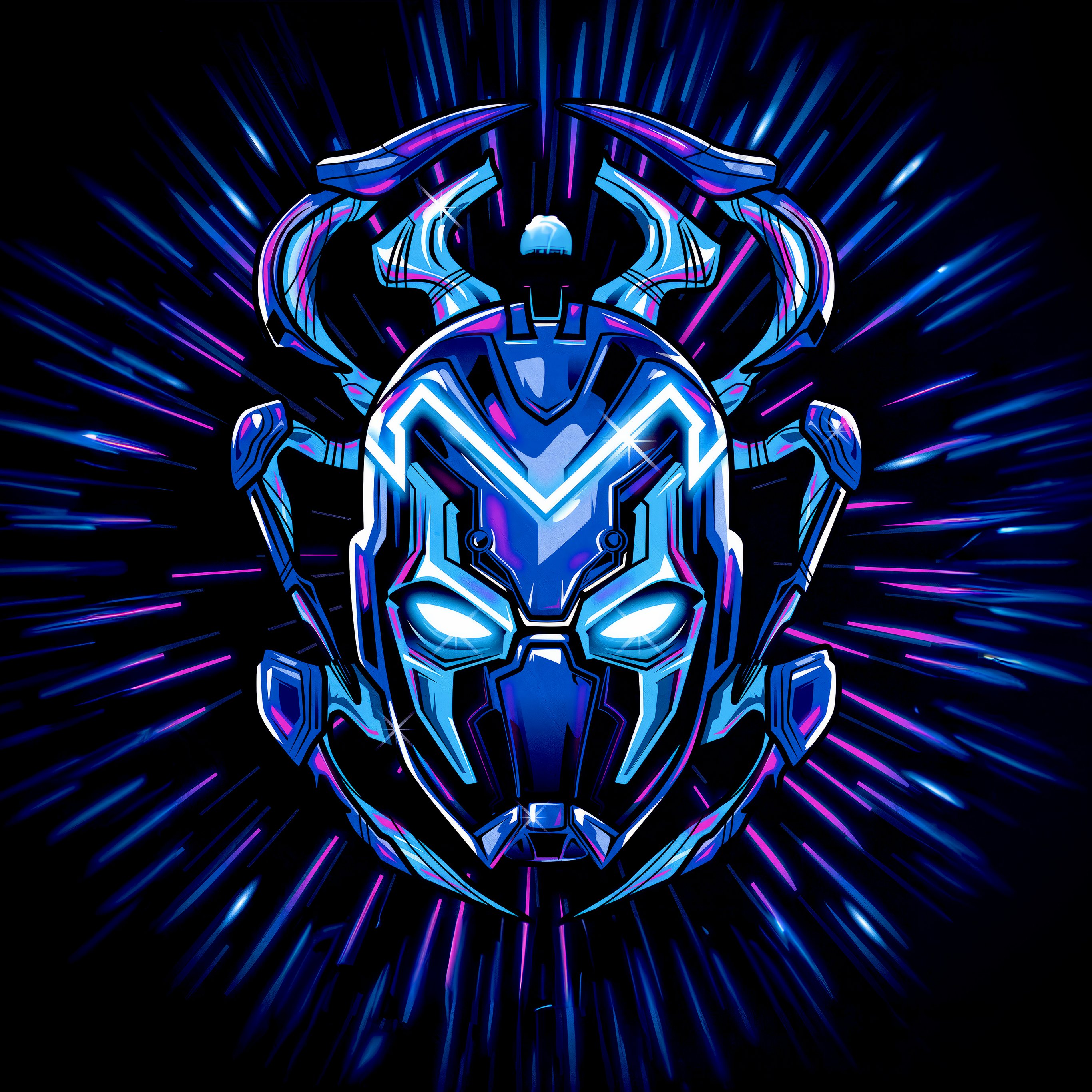 Blue Beetle logo from DC Comics - Wallpapers for iPad Pro 12.9″ in 2732x2732 resolution