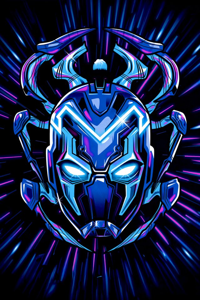 Логотип Синего Жука из DC Comics - Обои для iPhone 4/4S в разрешении 640x960
