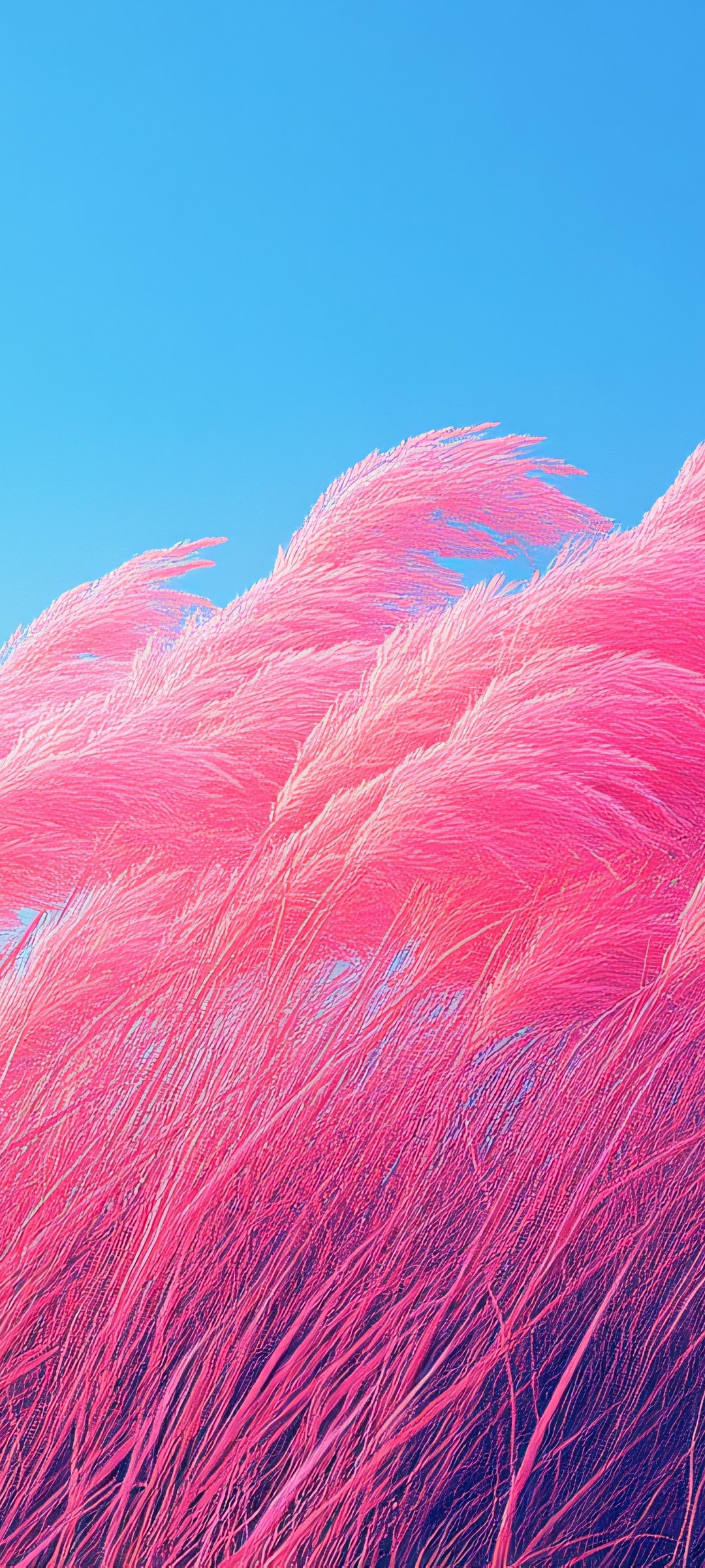 Surreal pink grass - Wallpapers for Samsung Galaxy M55, POCO M4/X4/X5, Xiaomi Redmi 12/13/Note 13/Note 14/Note 14S in 1080x2400 resolution