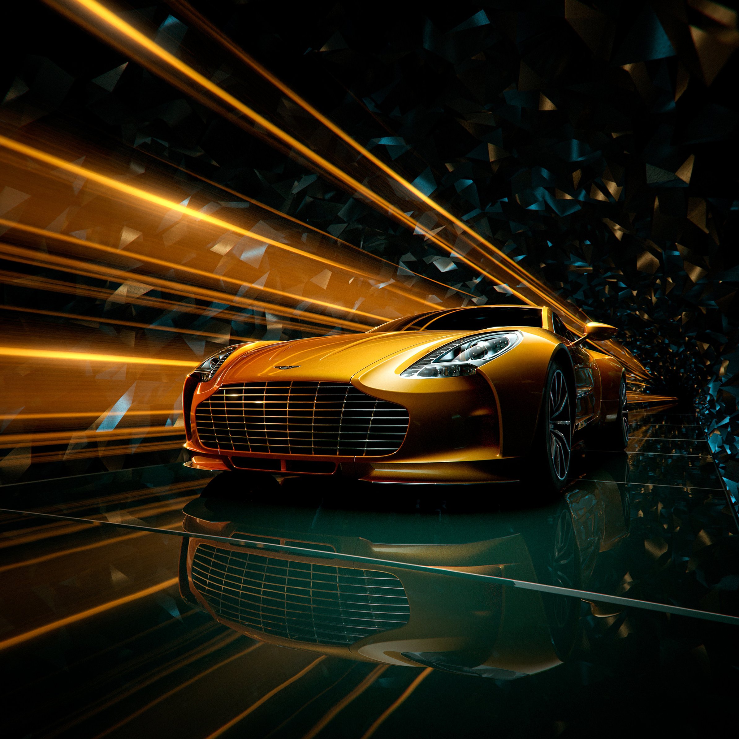 Aston Martin One-77 front view - Wallpapers for iPad Pro 11″ in 2388x2388 resolution
