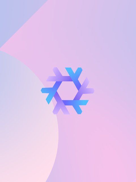Linux NixOS snowflake logo - Wallpapers for HTC/BlackBerry in 480x640 resolution