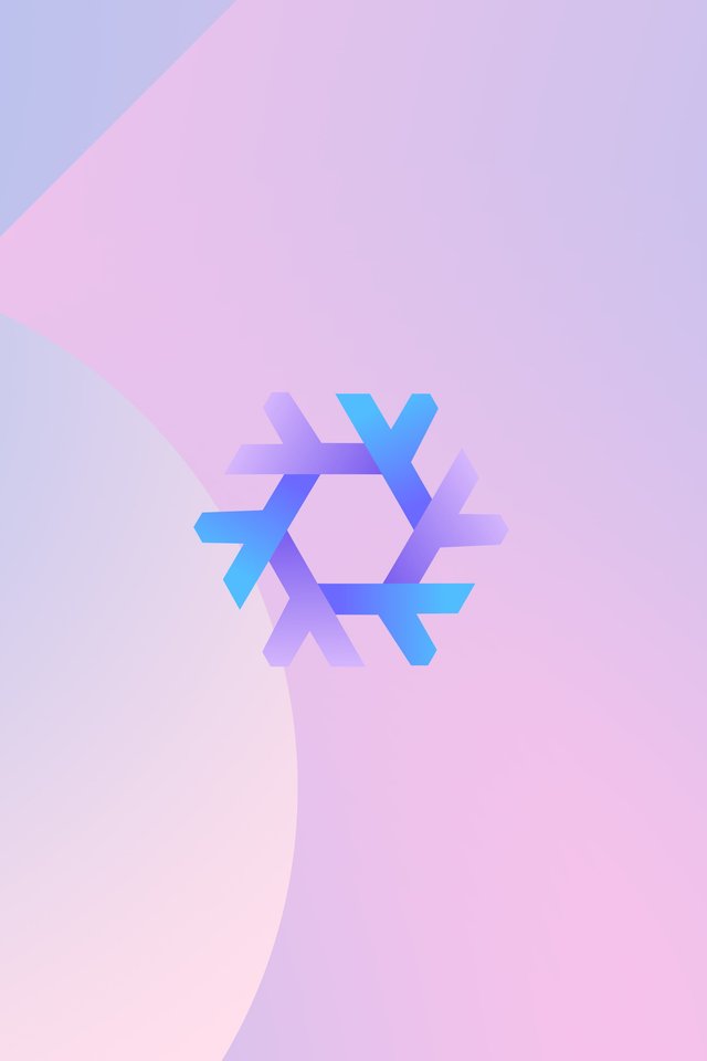 Linux NixOS snowflake logo - Wallpapers for iPhone 4/4S in 640x960 resolution