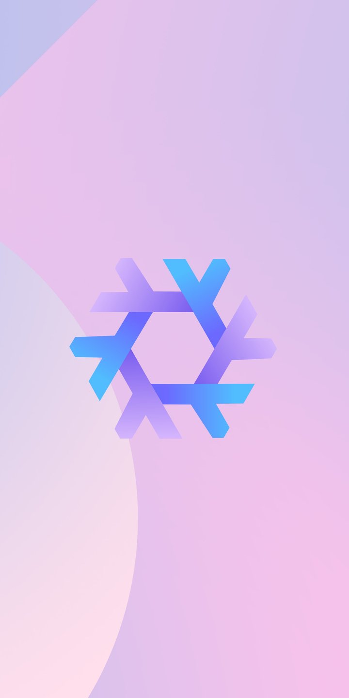 Linux NixOS snowflake logo - Wallpapers for Samsung Galaxy A03s, Xiaomi Redmi 7A, POCO C3 in 720x1440 resolution