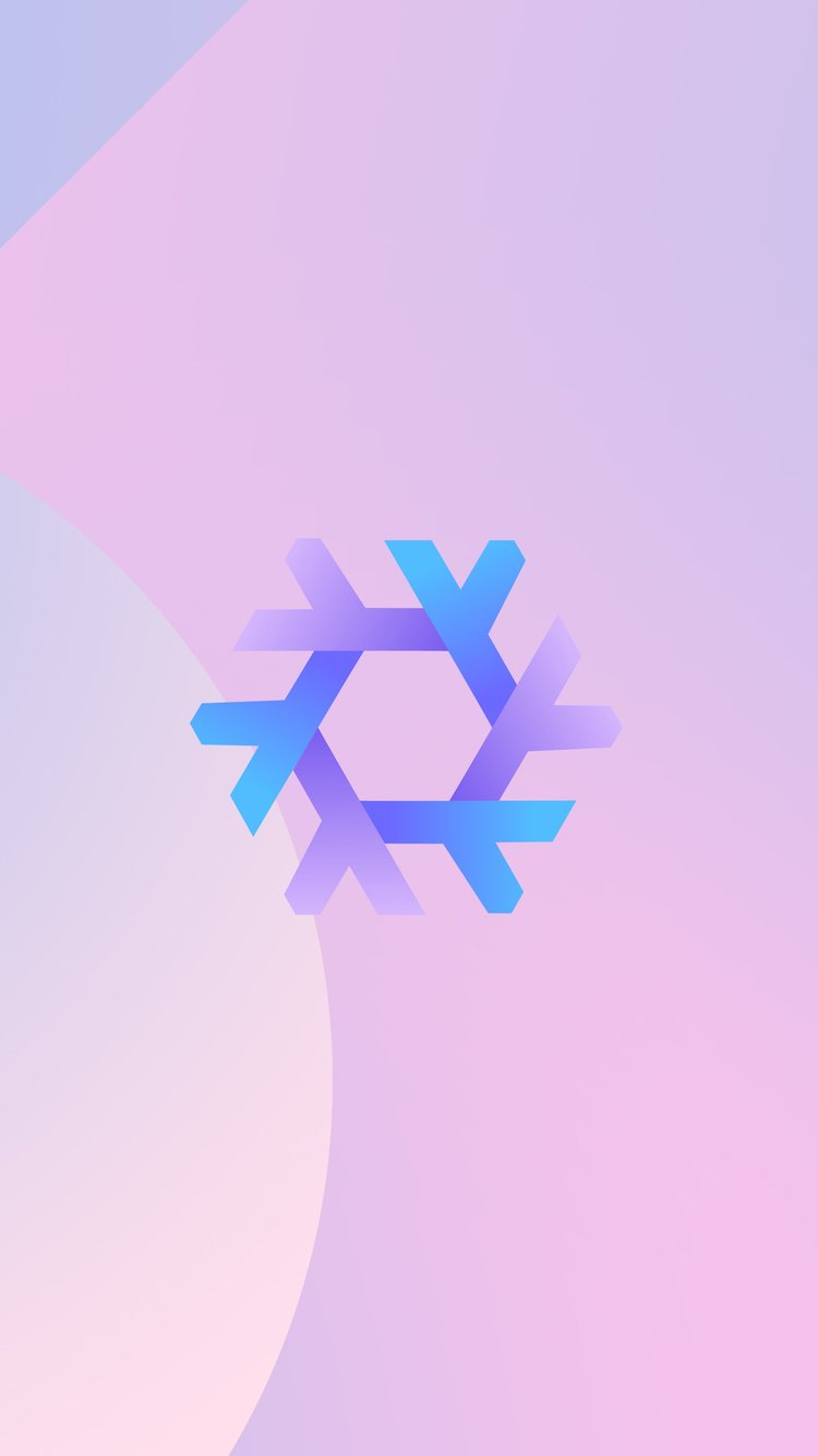 Linux NixOS snowflake logo - Wallpapers for iPhone 6/6S/7/8/SE2/SE3 in 750x1334 resolution