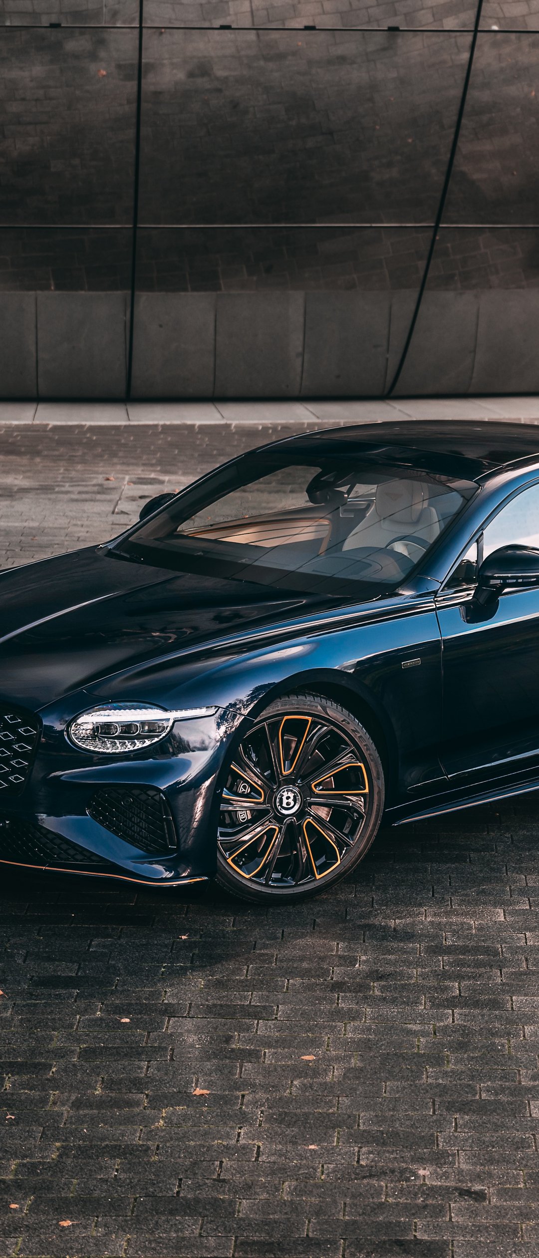 Blue Bentley Continental GT 2025 - Wallpapers for Samsung Galaxy Z Flip7, Sony Xperia 5 II/5 III/5 V/10 IV/10 V, Xiaomi Mix Fold 3 in 1080x2520 resolution