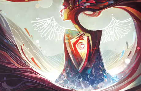 angel Wallpapers for iPad Pro 11″ 2024 (2420x2420): woman, angel, wings, light