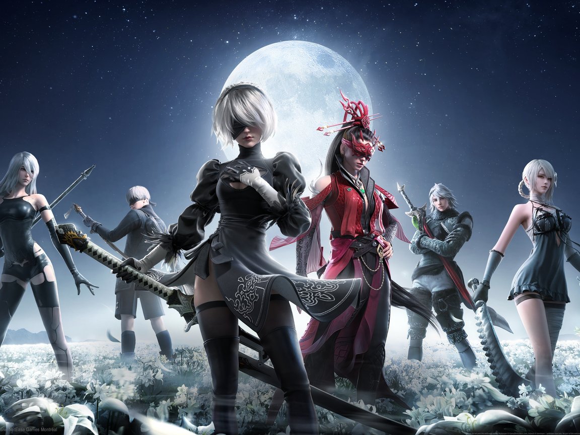 Nier Characters: Automata and Naraka Bladepoint - XGA+ wallpapers in 1152x864 resolution