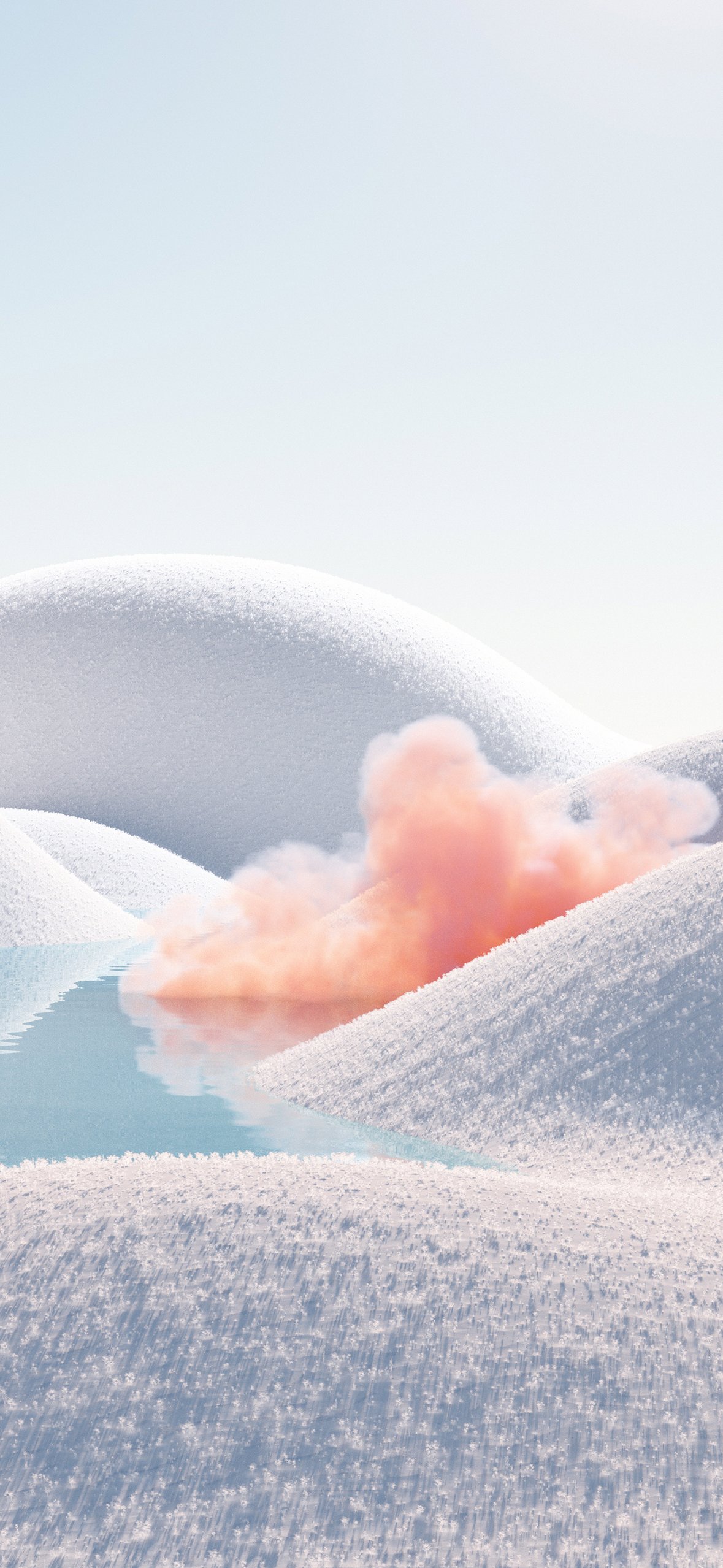 Surreal snow dunes - Wallpapers for iPhone 14 Pro/15 Pro in 1179x2556 resolution