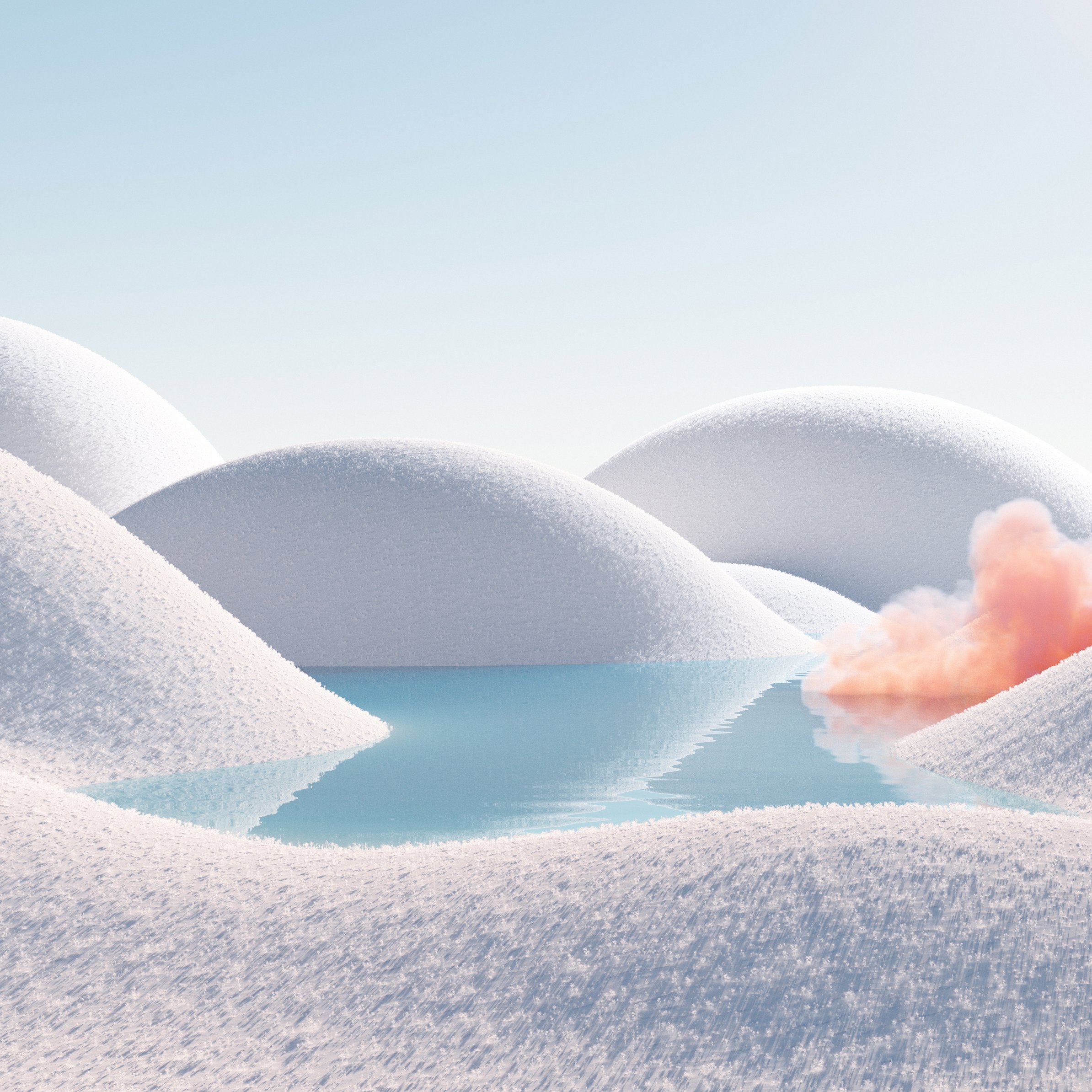 Surreal snow dunes - Wallpapers for iPad Pro 11″ in 2388x2388 resolution
