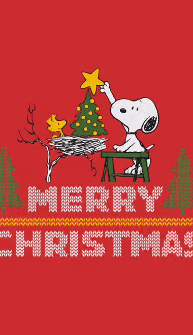 Christmas tree Wallpapers for Samsung, HTC, Sony (540x960): Snoopy, christmas tree, Happy New Year, christmas decorations