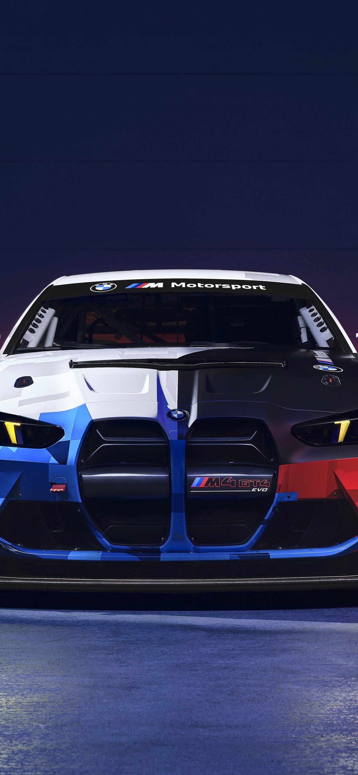 BMW M4 GT4 Evo front view - Wallpapers for iPhone 11 Pro Max in 1242x2688 resolution
