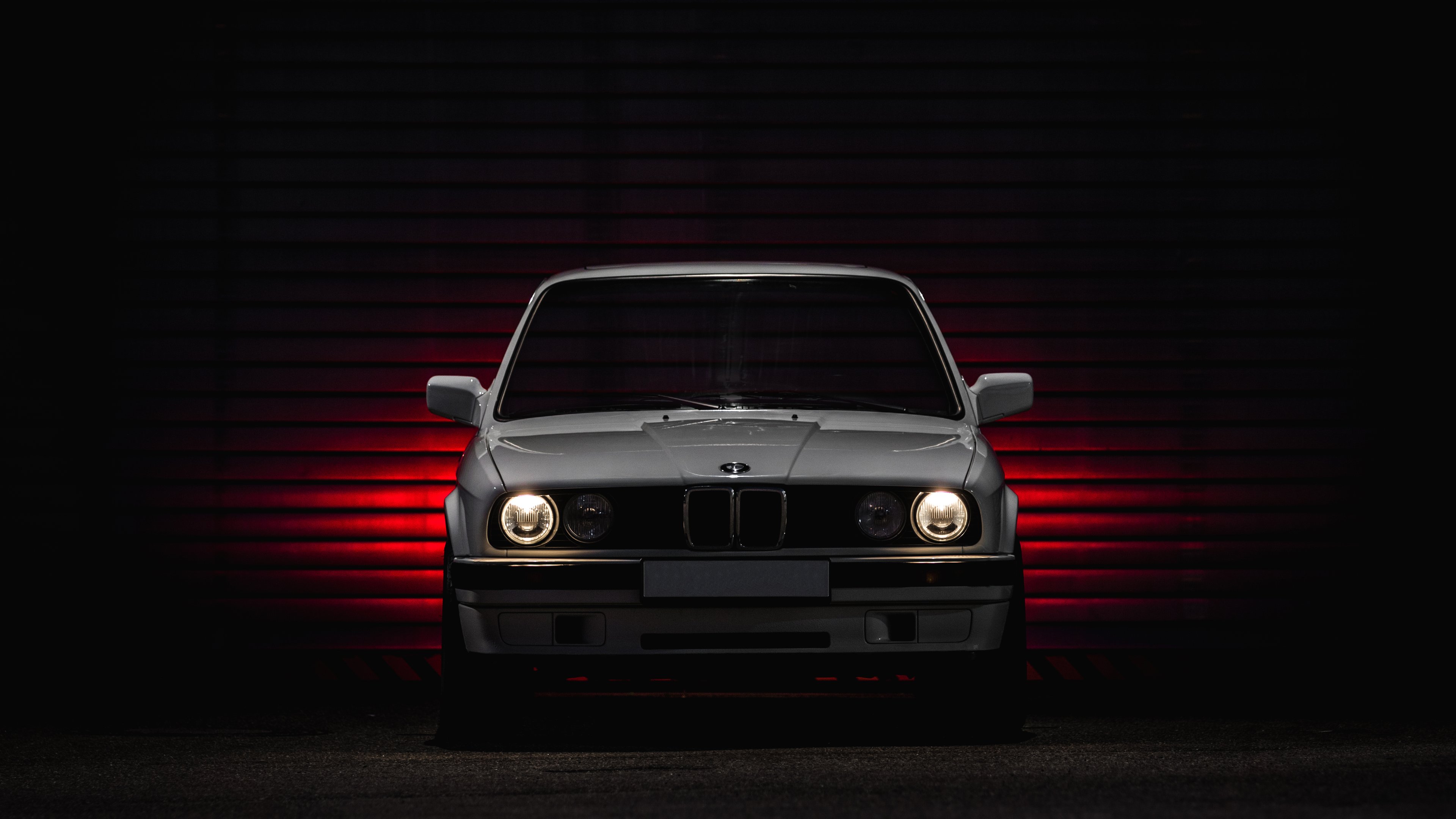 BMW 3 E30 front view - 4K PC Wallpapers in 3840x2160 resolution