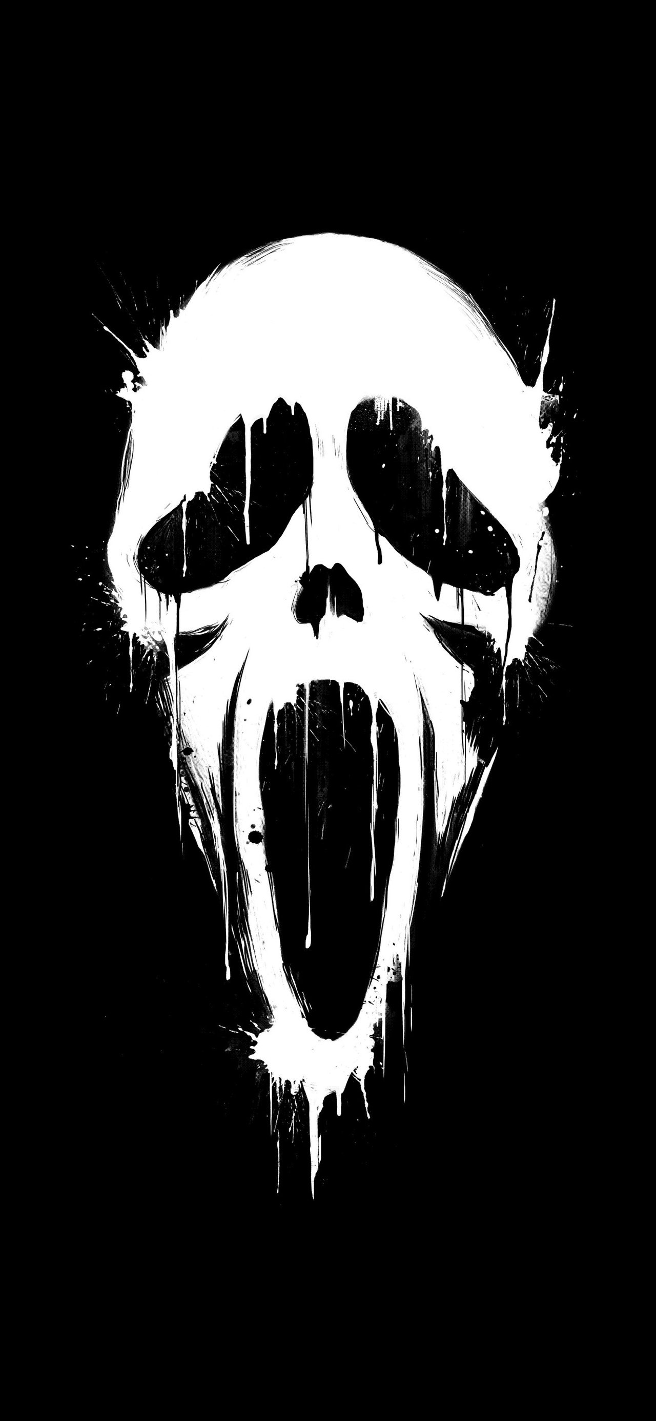Ghost Face minimalism - Wallpapers for Xiaomi 15T in 1280x2772 resolution
