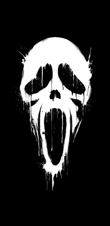 Ghost Face minimalism - Wallpapers for Samsung in 360x740 resolution