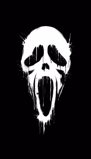 Ghost Wallpapers for iPhone 5/5S/5C/SE (640x1136): ghostface, mask, horror, minimalism