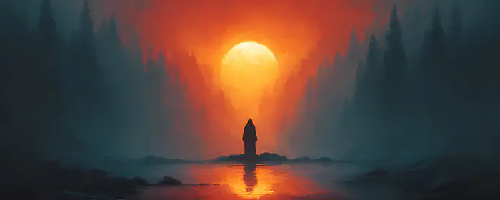 UltraWide 32:9 wallpapers (3840x1080): silhouette, sunset, lake, evening