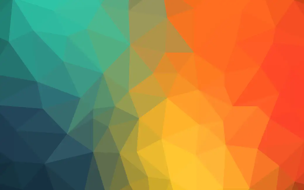 Low poly gradient green red — desktop and phone wallpaper, free download