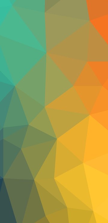Low poly gradient green red - Wallpapers for Samsung in 360x740 resolution