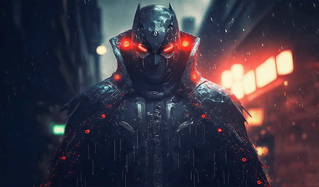 Futuristic Batman Robot - WSVGA wallpapers in 1024x600 resolution