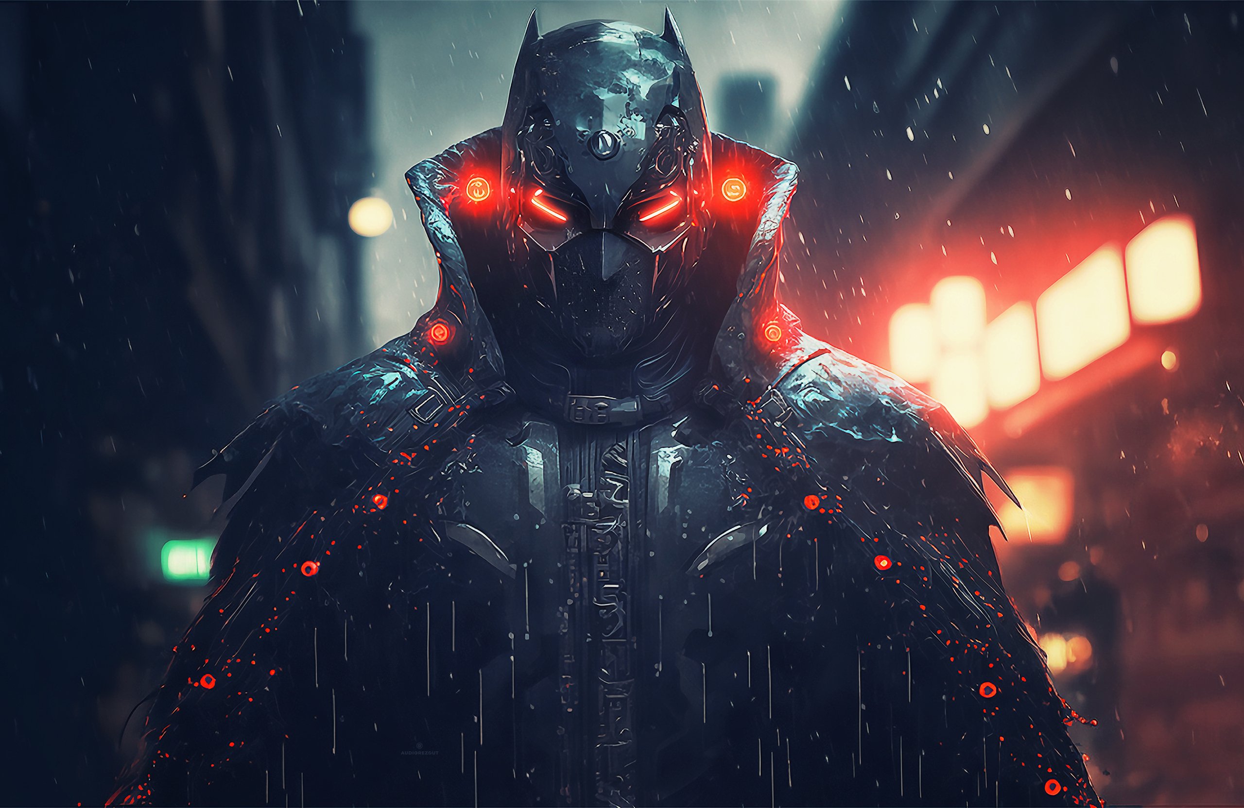 Futuristic Batman Robot - Wallpapers for Apple MacBook Air 13 M2″ in 2560x1664 resolution