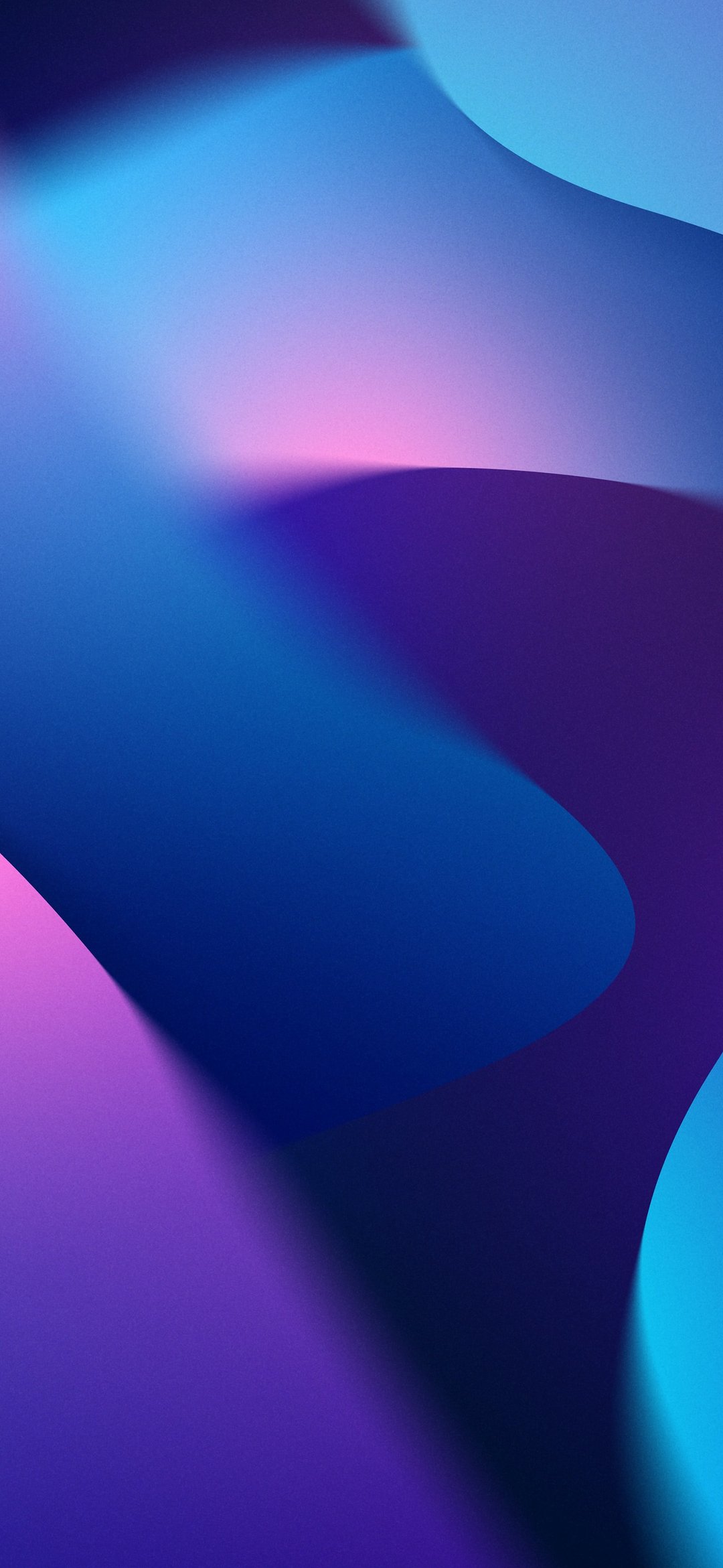 Abstract smooth flowing shapes - Wallpapers for iPhone 12 mini/13 mini, Samsung Galaxy S24/S24 FE/S25/S25 FE/S26/A55/A56/A35/A26/A16/M15, Xiaomi, Sony Xperia in 1080x2340 resolution