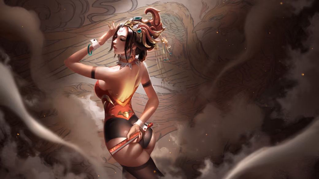 Elegant Mercy from Overwatch - Wallpapers for Samsung/Xiaomi in 2000x2000 resolution