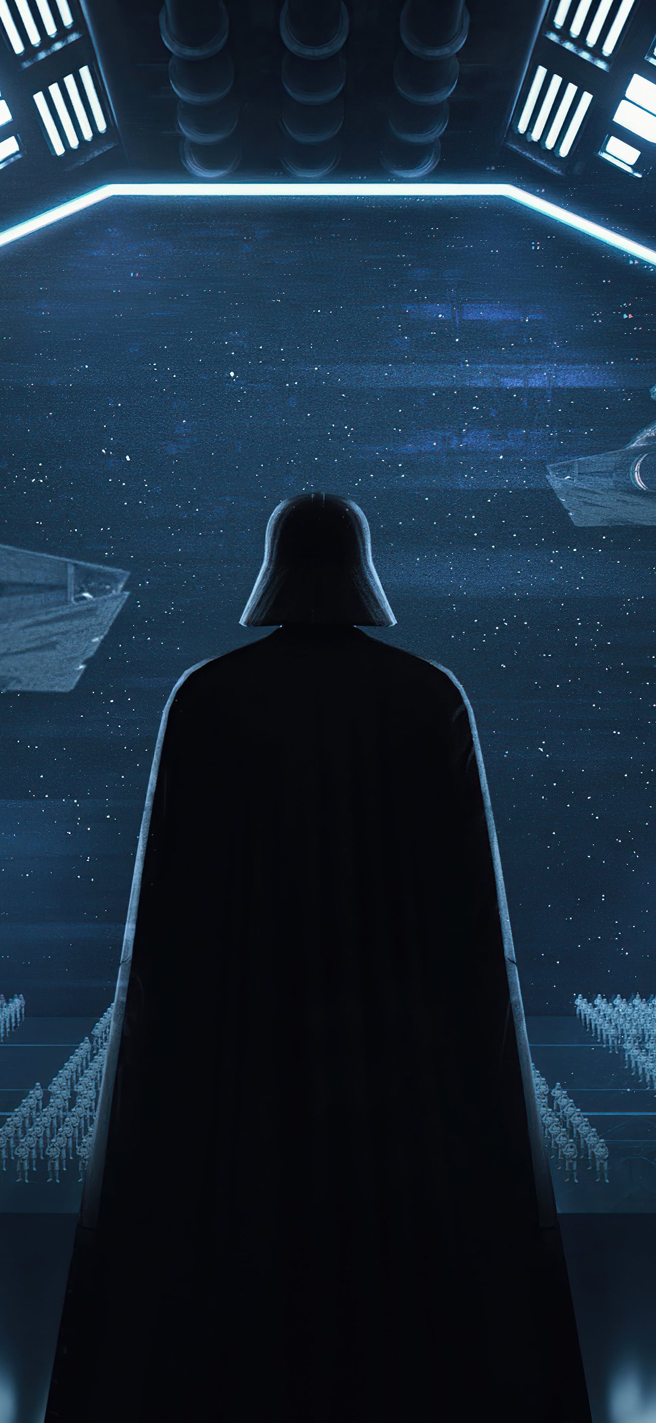 Darth Vader watches the fleet - Wallpapers for Xiaomi 15T in 1280x2772 resolution