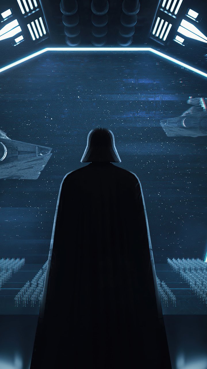 Darth Vader watches the fleet - Wallpapers for Samsung/LG in 720x1280 resolution