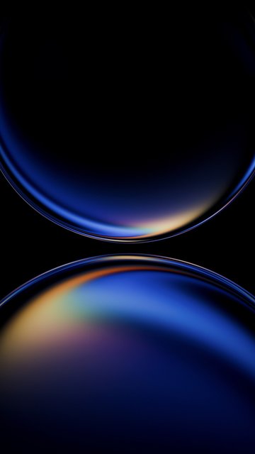 Two luminous transparent balls - Wallpapers for Nokia, Samsung in 360x640 resolution