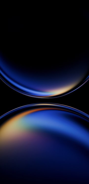 Two luminous transparent balls - Wallpapers for Samsung in 360x740 resolution