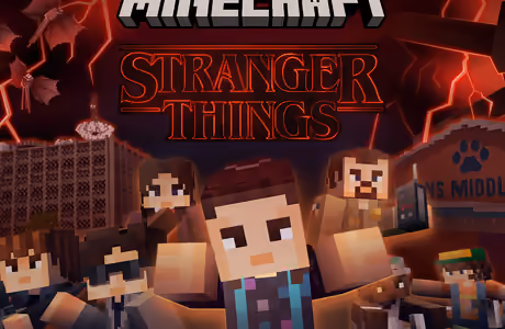 Full HD обои молния (1920x1080): Minecraft, Очень странные дела, школа, летучая мышь