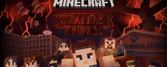 Обои игры: Minecraft, Очень странные дела, школа, летучая мышь