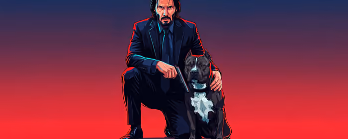 UltraWide 21:9 Friends wallpapers (3440x1440): John Wick, dog, pistol, costume