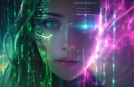 Обои технологии: киберпанк, искусственный интеллект, футуризм, андроид