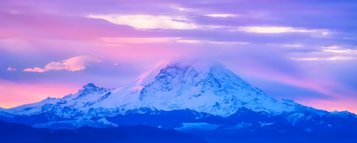 Nature wallpapers: mountains, sunset, Washington, evening