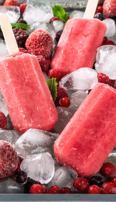Food wallpapers: ice cream, berries, ice, mint